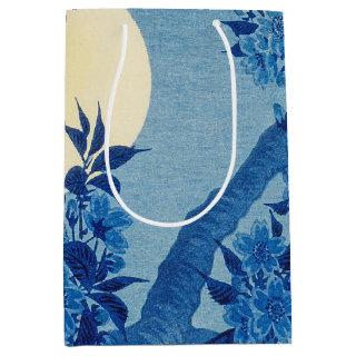 Moon Night Evening Tree Blue Moonlit Medium Gift Bag
