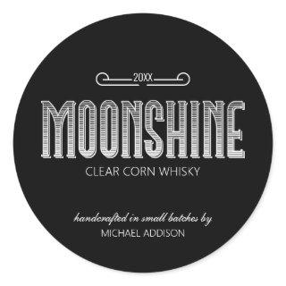 Moonshine Classic Round Sticker