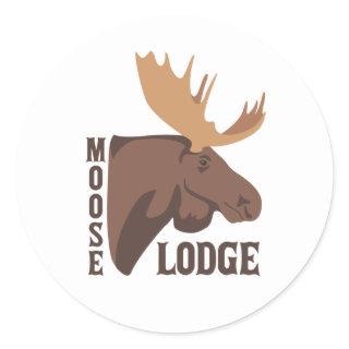 Moose Lodge Classic Round Sticker