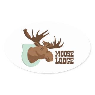 Moose Lodge Oval Sticker