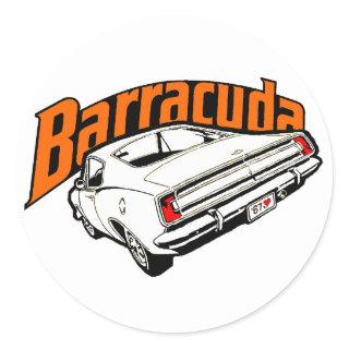 Mopar - Plymouth Barracuda Classic Round Sticker