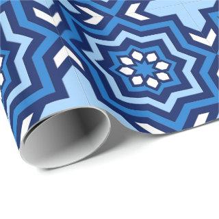 Moroccan Tile, Cobalt, Navy and Light Blue