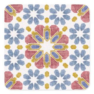 Moroccan Tile Square Sticker