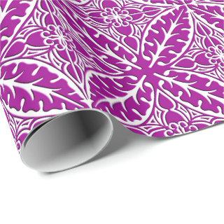 Moroccan tiles - amethyst purple and white