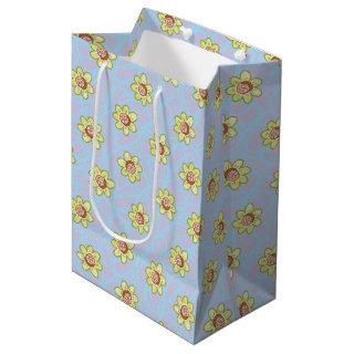 Morty Flower Pattern Medium Gift Bag
