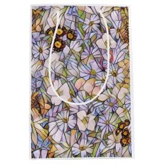 Mosaic Stained Glass Filed of Flowers Gift Bag