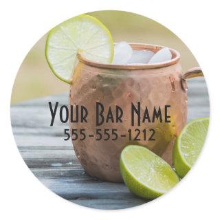 Moscow Mule Advertisement Classic Round Sticker