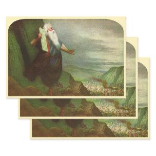 Moses and the Ten Commandments, Vintage Religion  Sheets