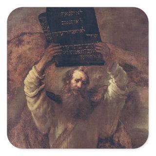 Moses Smashing the Tablets of the Law, 1659 Square Sticker