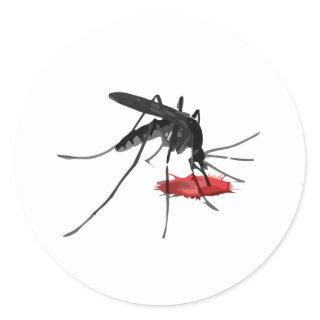 Mosquito Suck Classic Round Sticker