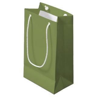 Moss Green Solid Color Small Gift Bag