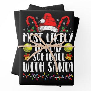 Most Likely To Play Softball With Santa Family   Sheets