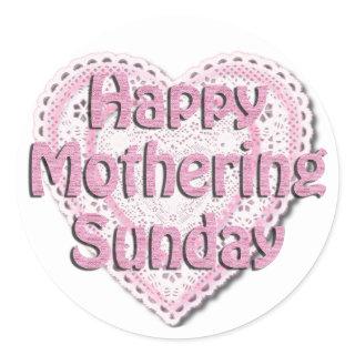 Mothering Sunday Classic Round Sticker