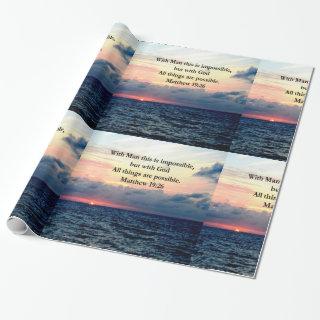 MOTIVATING SUNRISE MATTHEW 19:26 PHOTO DESIGN
