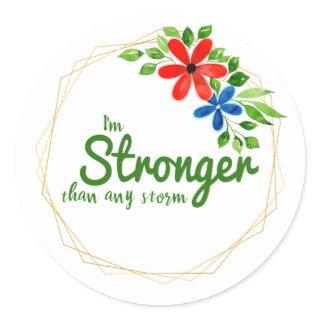motivational and inspirational quotes for success classic round sticker
