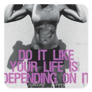 Motivational Bodybuilding Gym Sticker