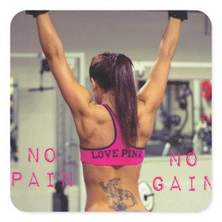 Motivational Bodybuilding Gym Sticker