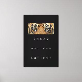 Motivational Quotes Success Goal Modern Canvas Print