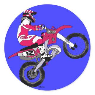 Motocross 300 classic round sticker