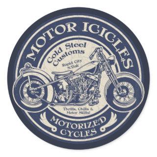 Motor Icicles Classic Round Sticker