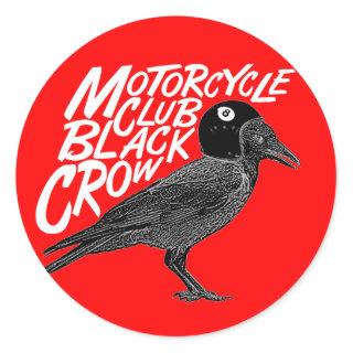 Motorcycle club classic round sticker