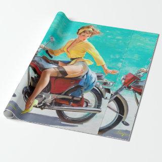 Motorcycle Pin Up