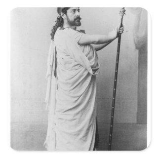 Mounet-Sully  as Oedipus in 'Oedipus Rex' Square Sticker
