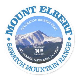 Mount Elbert Classic Round Sticker