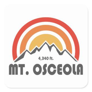 Mount Osceola New Hampshire Square Sticker