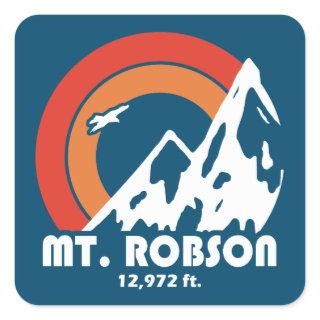 Mount Robson Sun Eagle Square Sticker