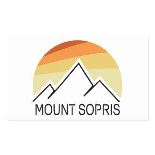 Mount Sopris Retro Rectangular Sticker