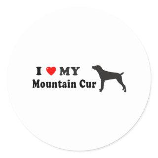 Mountain Cur Classic Round Sticker