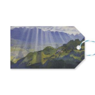 Mountain Landscape in Switzerland (Serebriakova) Gift Tags