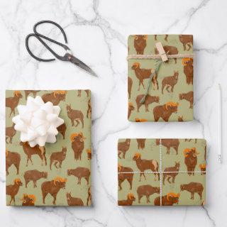 Mountain Rams Pattern with Bighorn Sheep Wild   Sheets
