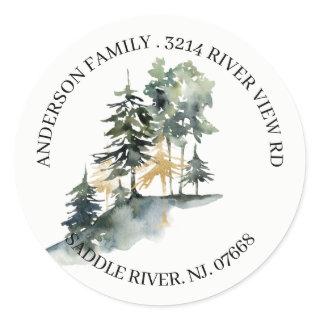 Mountains | New Home Address Label Sticker