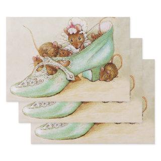 Mouse Family in a Shoe by Beatrix Potter  Sheets