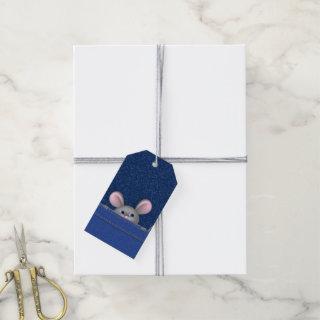 Mouse in Pocket  Gift Tags