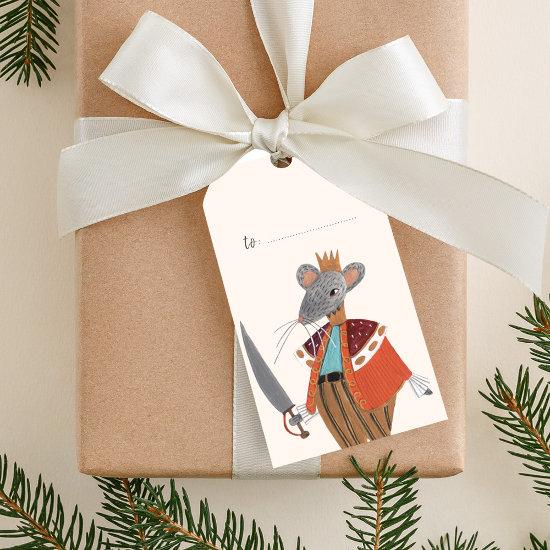 Mouse King  Nutcracker Christmas wrapping Gift Tags