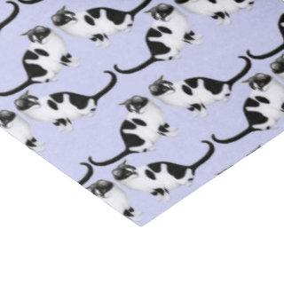 Moxie the Black & White Tuxedo Cat Tissue Paper