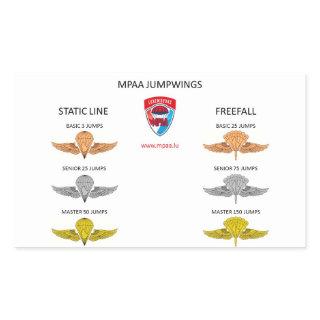MPAA Jumpwings Rectangular Sticker