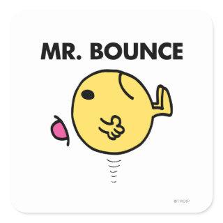 Mr. Bounce | Unhappy Bouncing Square Sticker