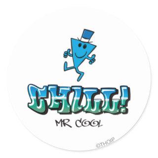 Mr. Cool Chilling Out Classic Round Sticker