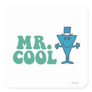 Mr. Cool | Logo Design Square Sticker