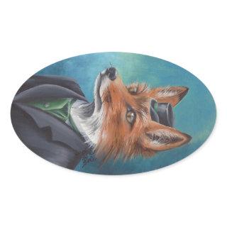 Mr. Fox Sticker Animal Sticker Victorian Fox