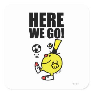 Mr. Funny Juggling A Soccer Ball Square Sticker