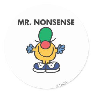 Mr. Nonsense | Funny Outfit Classic Round Sticker