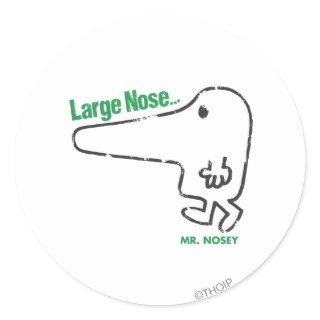 Mr. Nosey | Large Nose Classic Round Sticker