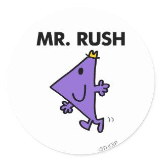Mr. Rush | Quick Pace Classic Round Sticker