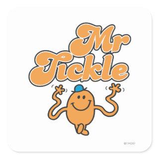 Mr. Tickle | Jiggling Arms Square Sticker