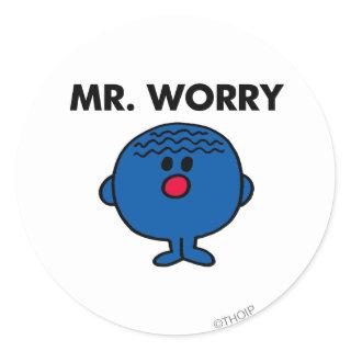 Mr Worry Classic Classic Round Sticker
